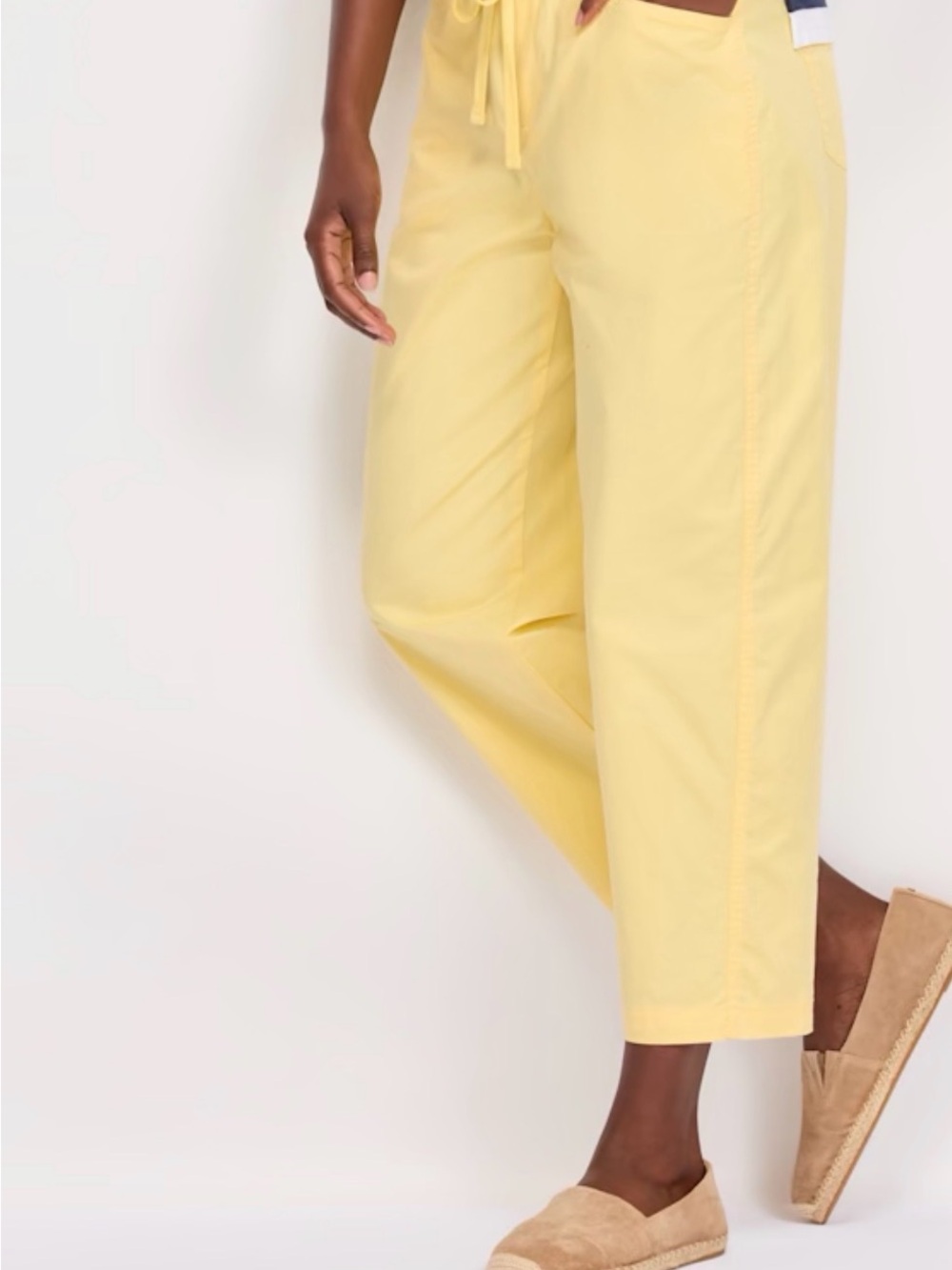 Market & Spruce Baron Poplin Barely Barrel Cropped Panrs
